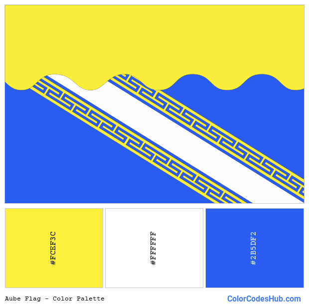 Aube flag color palette