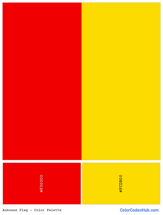 Aubonne flag color palette