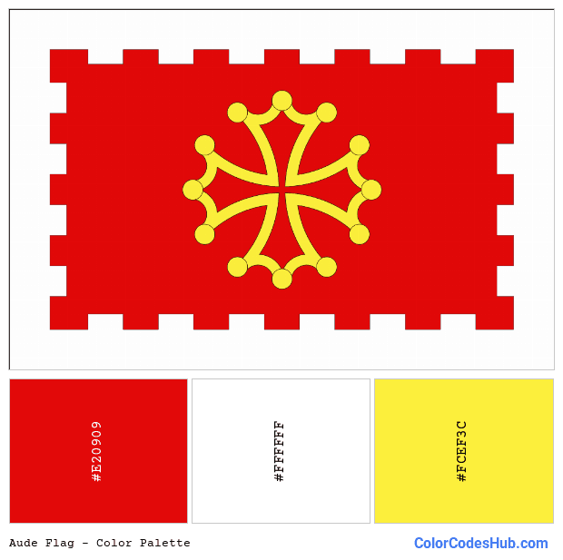 Aude flag color palette