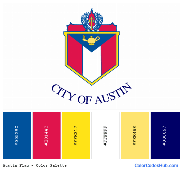 Austin flag color palette