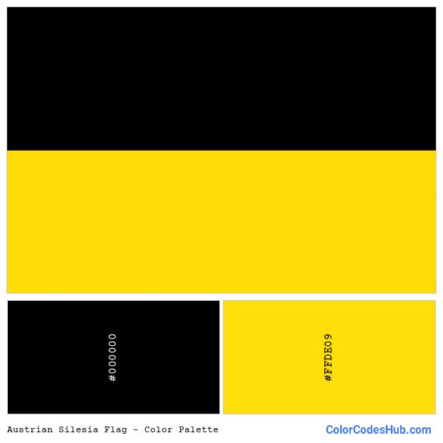 Austrian Silesia flag color palette