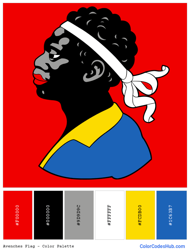 Avenches flag color palette