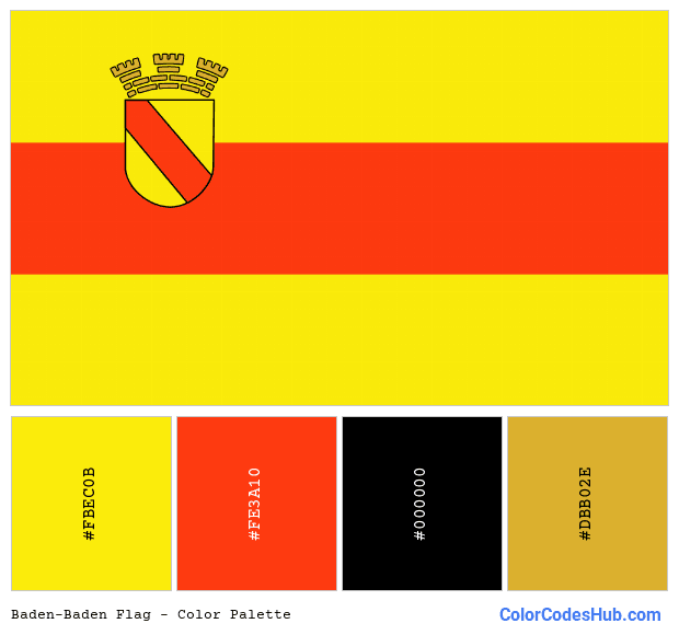 Baden-Baden flag color palette
