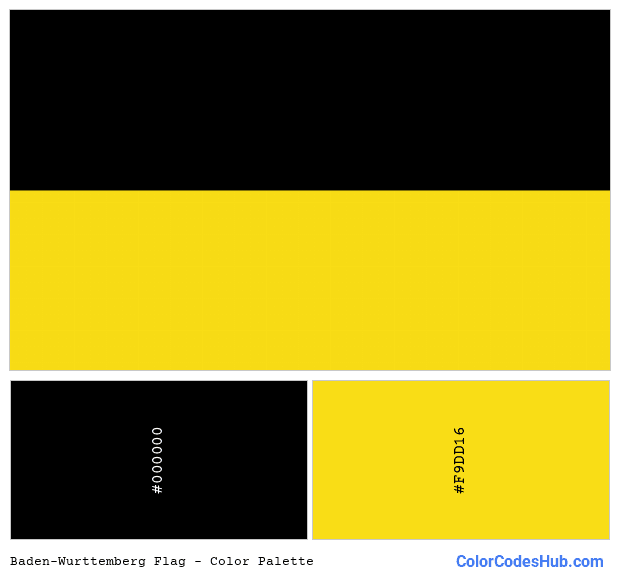 Baden-Wurttemberg flag color palette