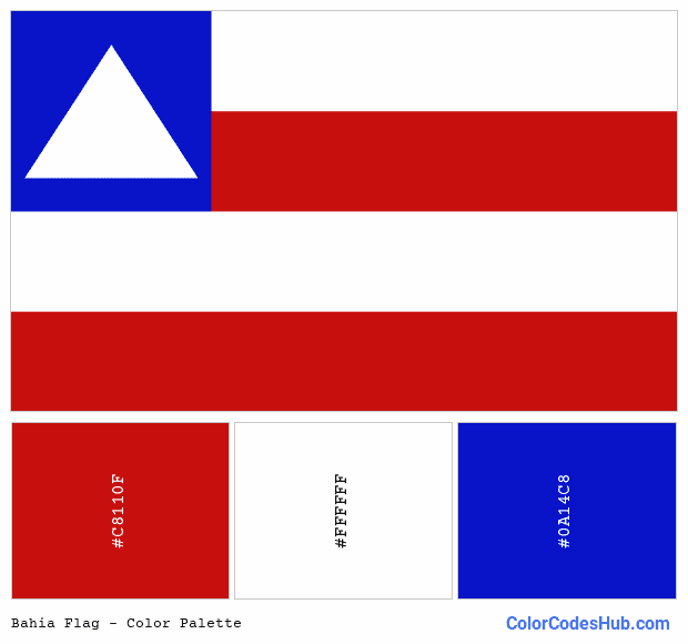 Bahia flag color palette