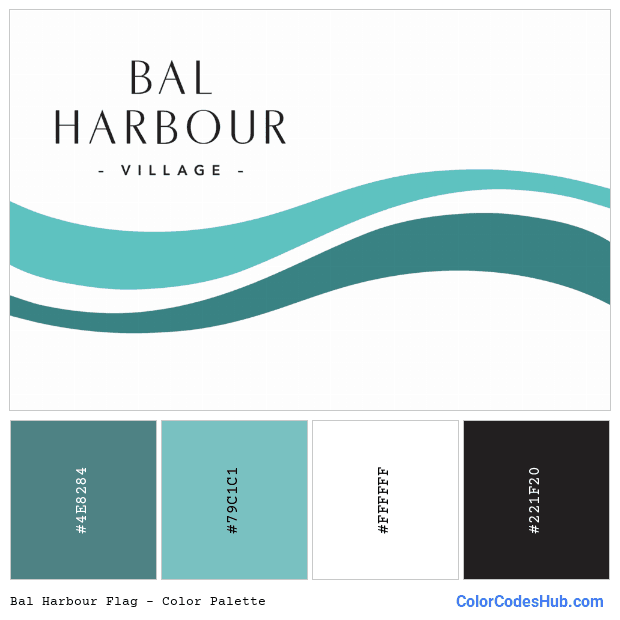 Bal Harbour flag color palette
