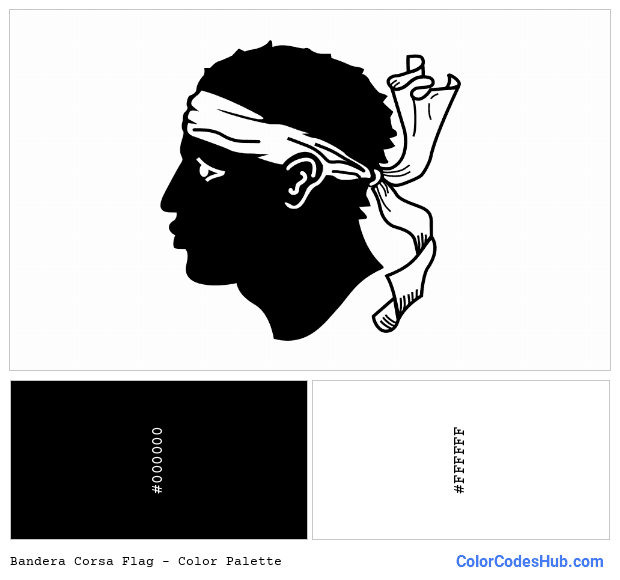 Bandera Corsa flag color palette