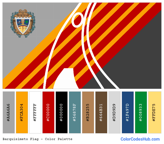 Barquisimeto flag color palette