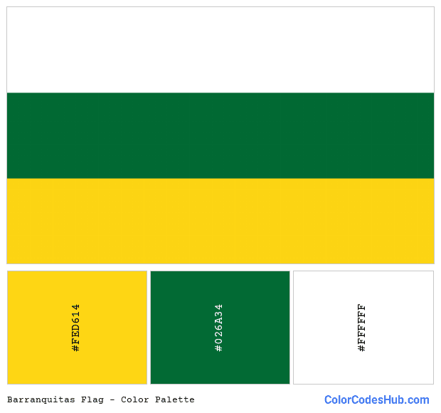 Barranquitas flag color palette