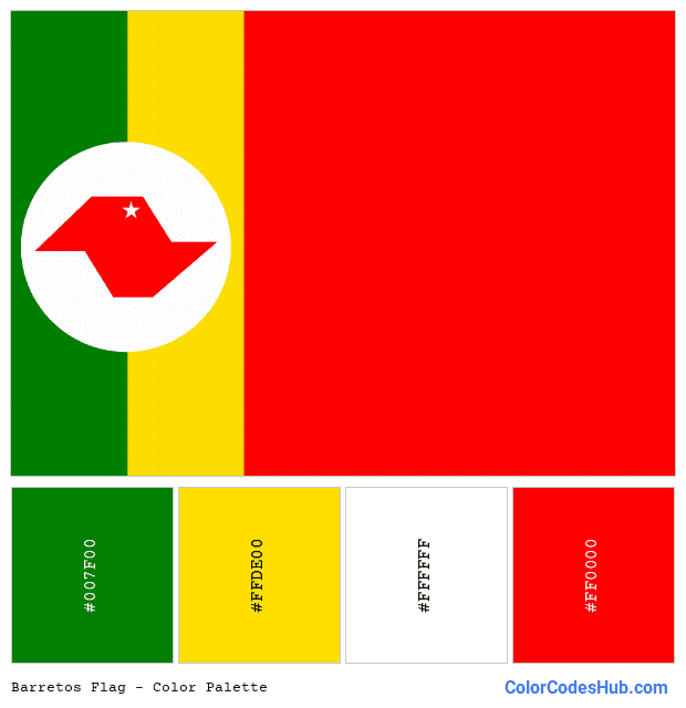 Barretos flag color palette