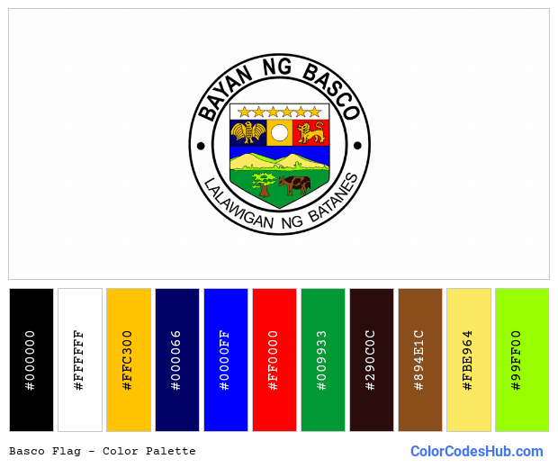 Basco flag color palette