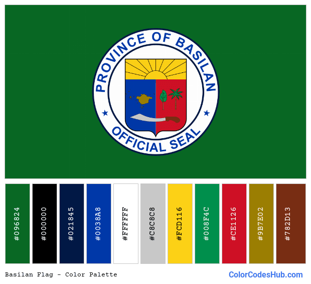 Basilan flag color palette