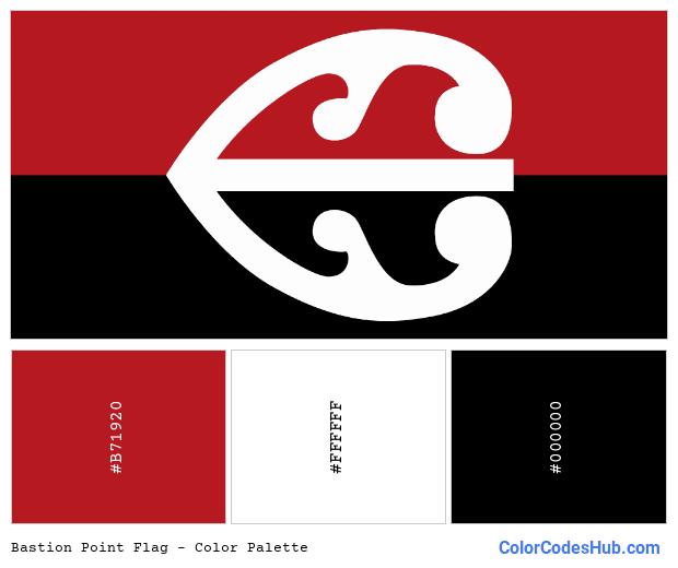 Bastion Point flag color palette