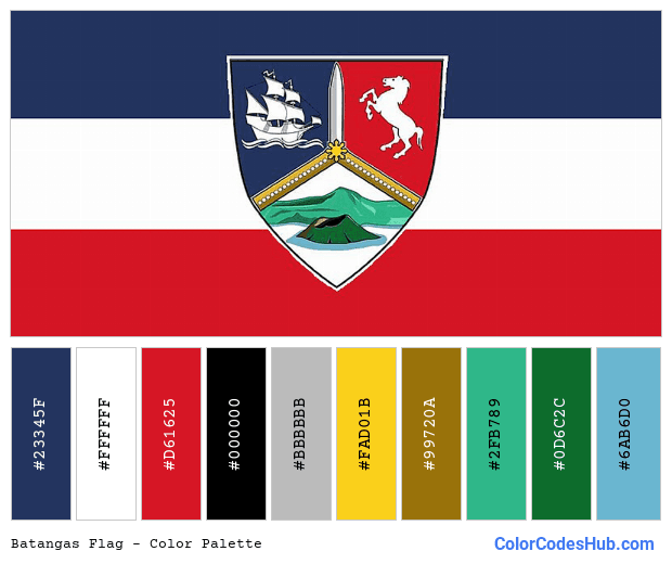 Batangas flag color palette