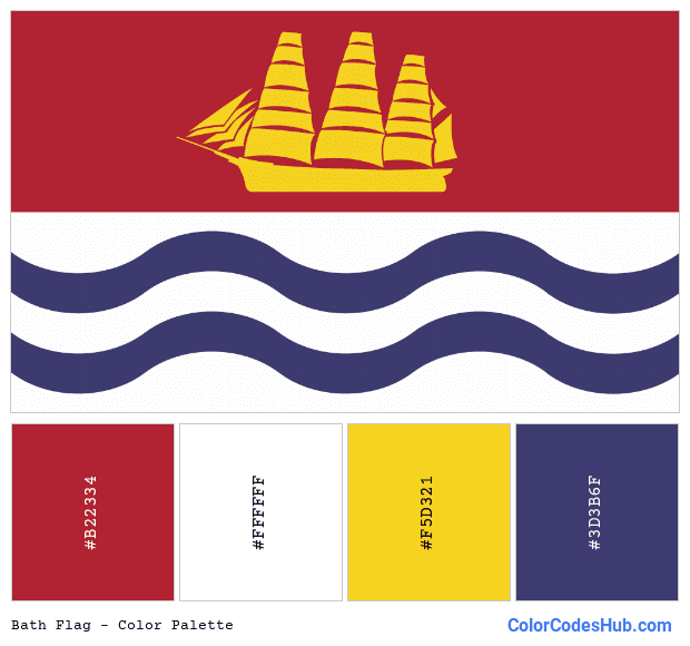 Bath flag color palette