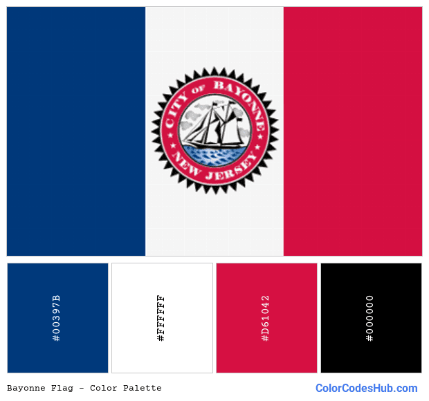 Bayonne flag color palette