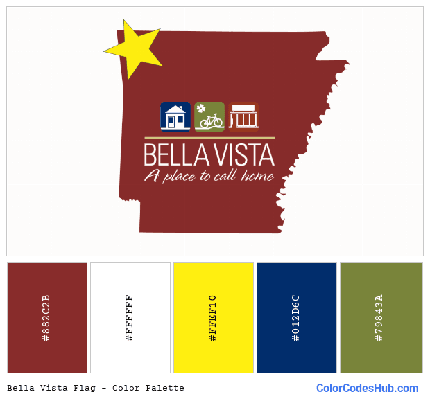 Bella Vista flag color palette