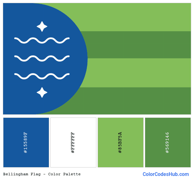 Bellingham flag color palette