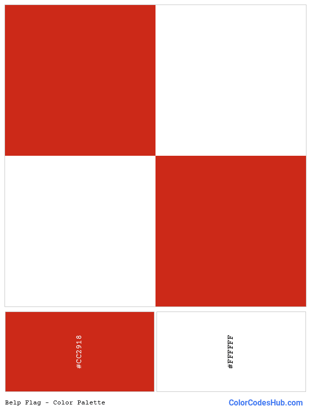 Belp flag color palette