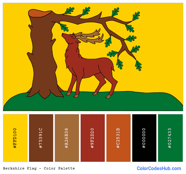 Berkshire flag color palette