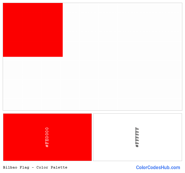 Bilbao flag color palette