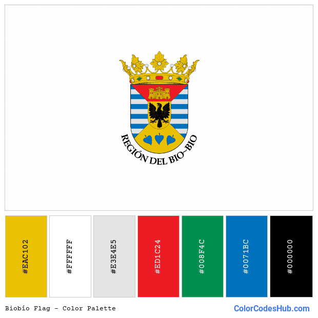 Biobío flag color palette