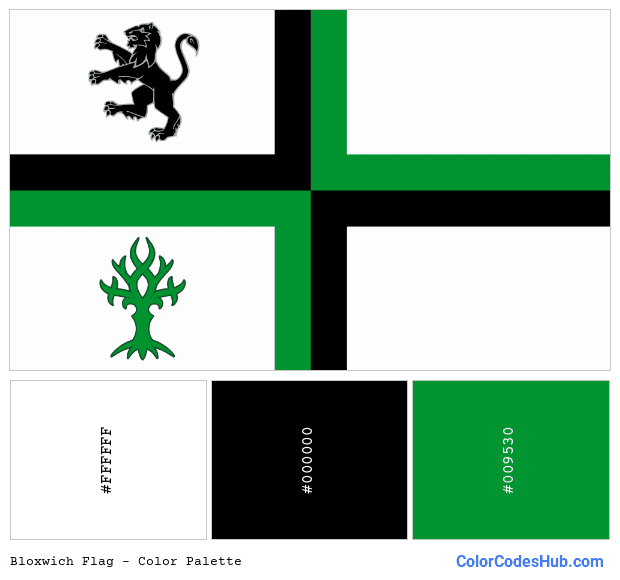 Bloxwich flag color palette