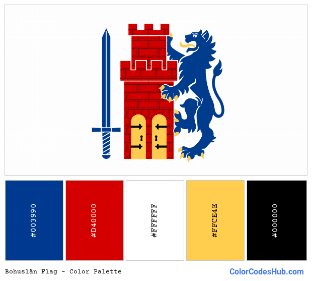 Bohuslän flag color palette