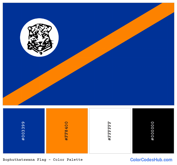 Bophuthatswana flag color palette