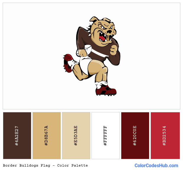 Border Bulldogs flag color palette