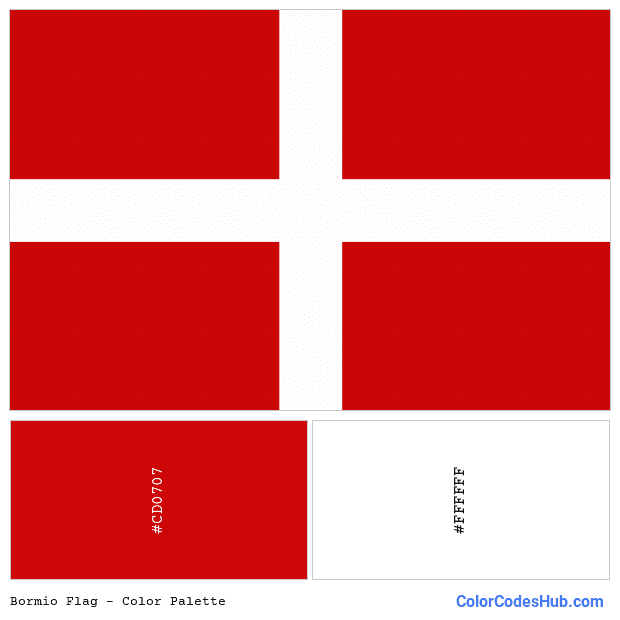 Bormio flag color palette