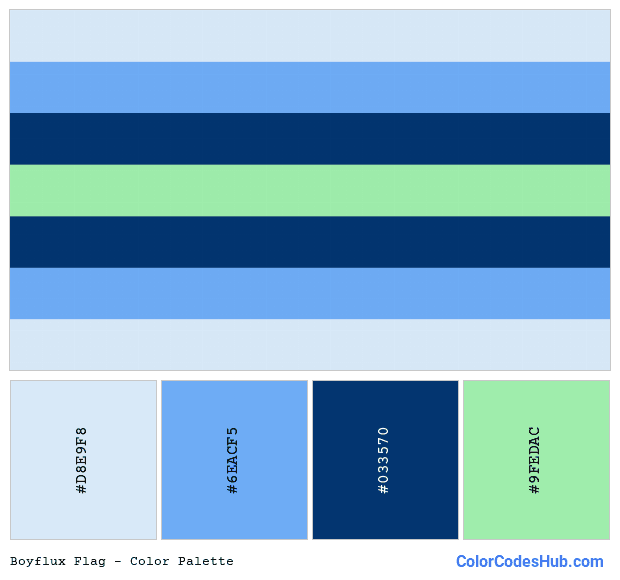 Boyflux flag color palette