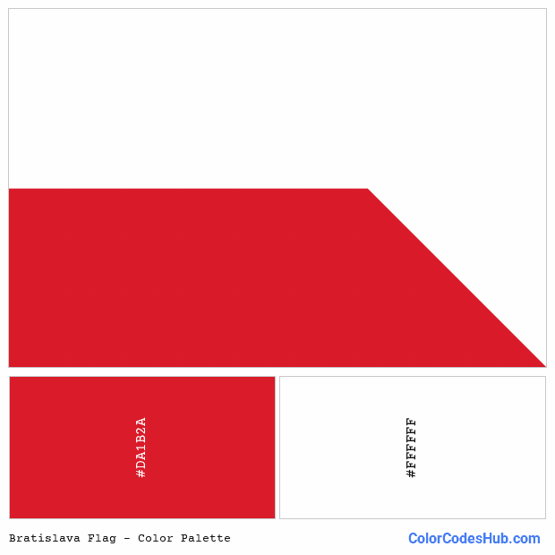 Bratislava flag color palette