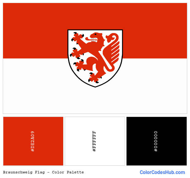 Braunschweig flag color palette