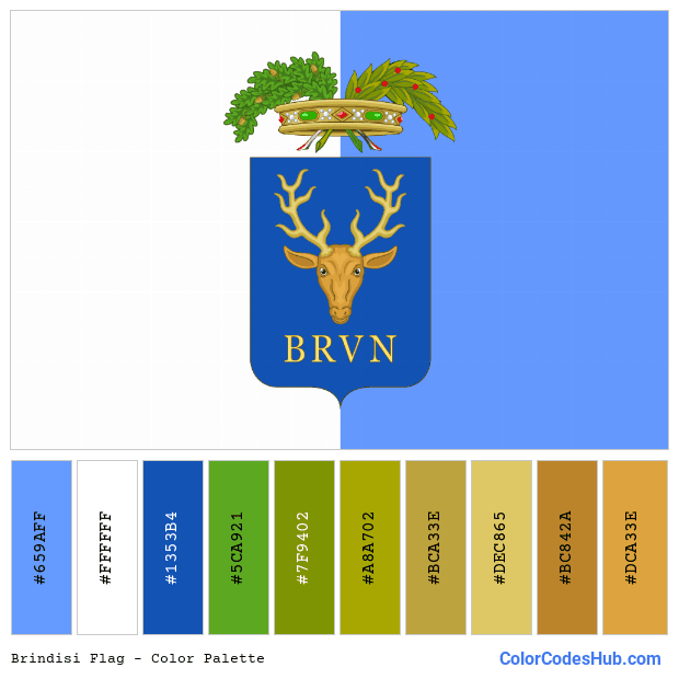 Brindisi flag color palette