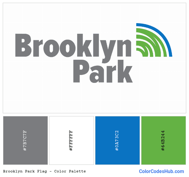 Brooklyn Park flag color palette