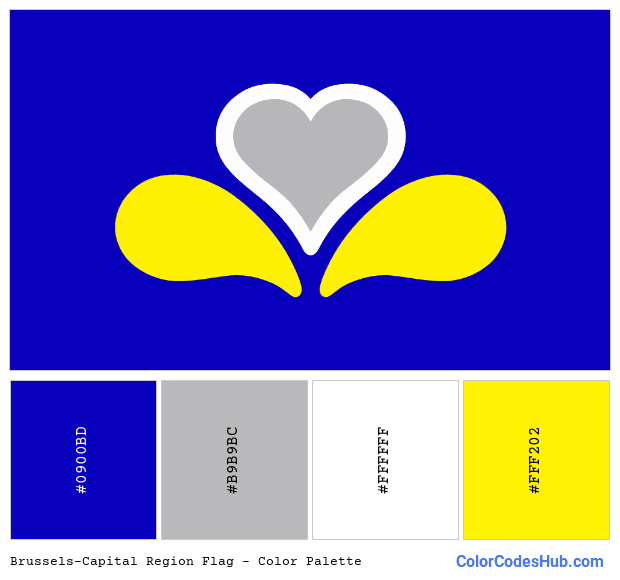 Brussels-Capital Region flag color palette