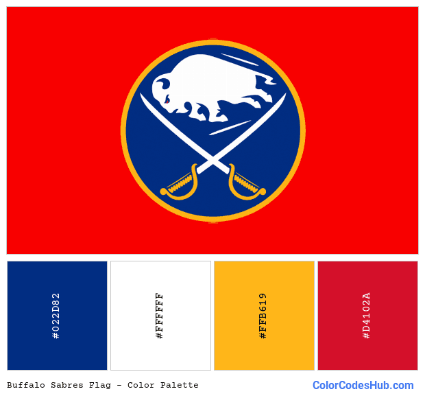 Buffalo Sabres flag color palette