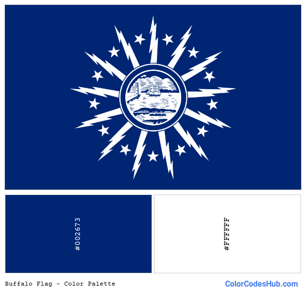 Buffalo flag color palette