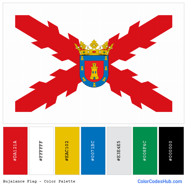 Bujalance flag color palette