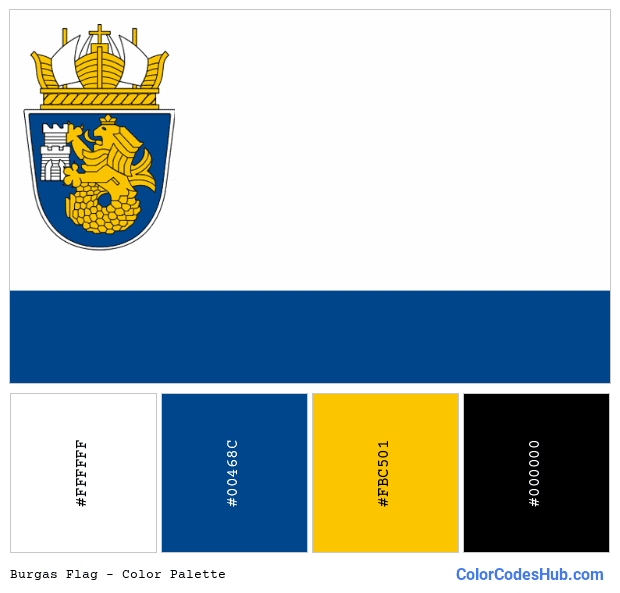 Burgas flag color palette