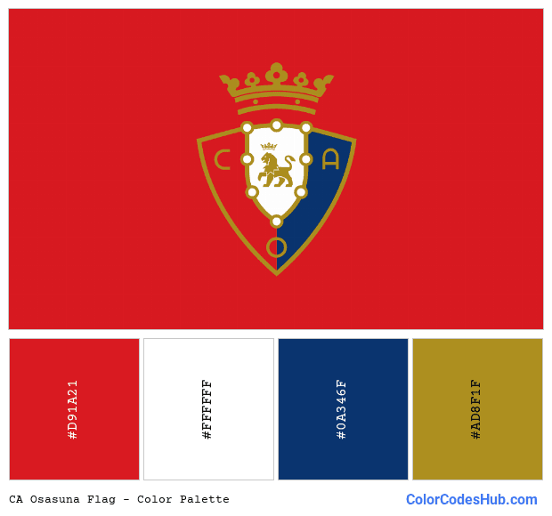 CA Osasuna flag color palette