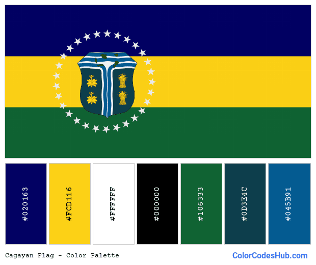 Cagayan flag color palette