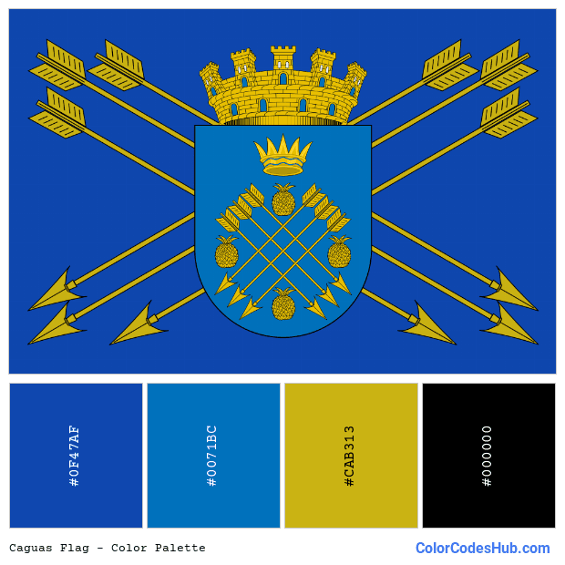 Caguas flag color palette