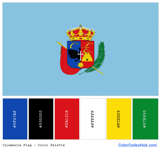 Cajamarca flag color palette