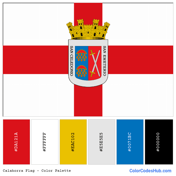 Calahorra flag color palette