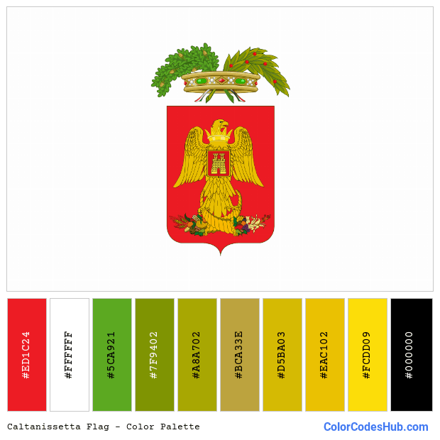 Caltanissetta flag color palette