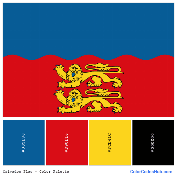 Calvados flag color palette