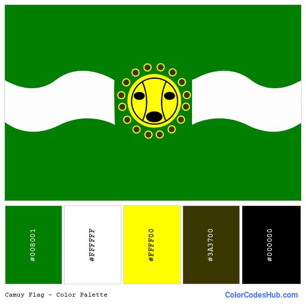 Camuy flag color palette