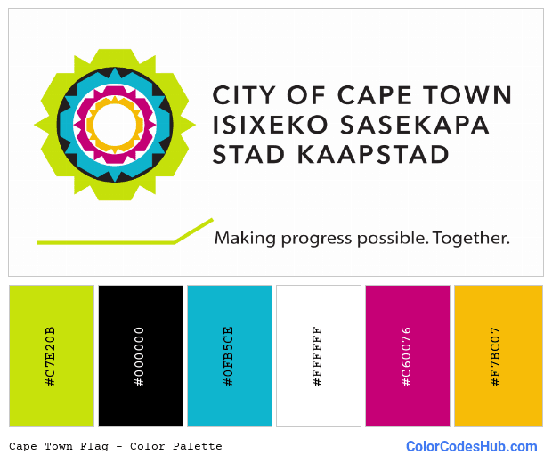 Cape Town flag color palette